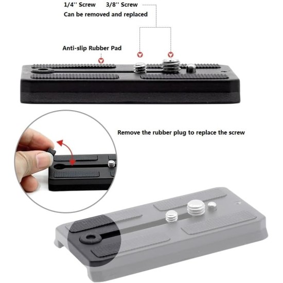 Quick Release Plate for Kingjoy VT-2500/VT-2510 Tripod Head